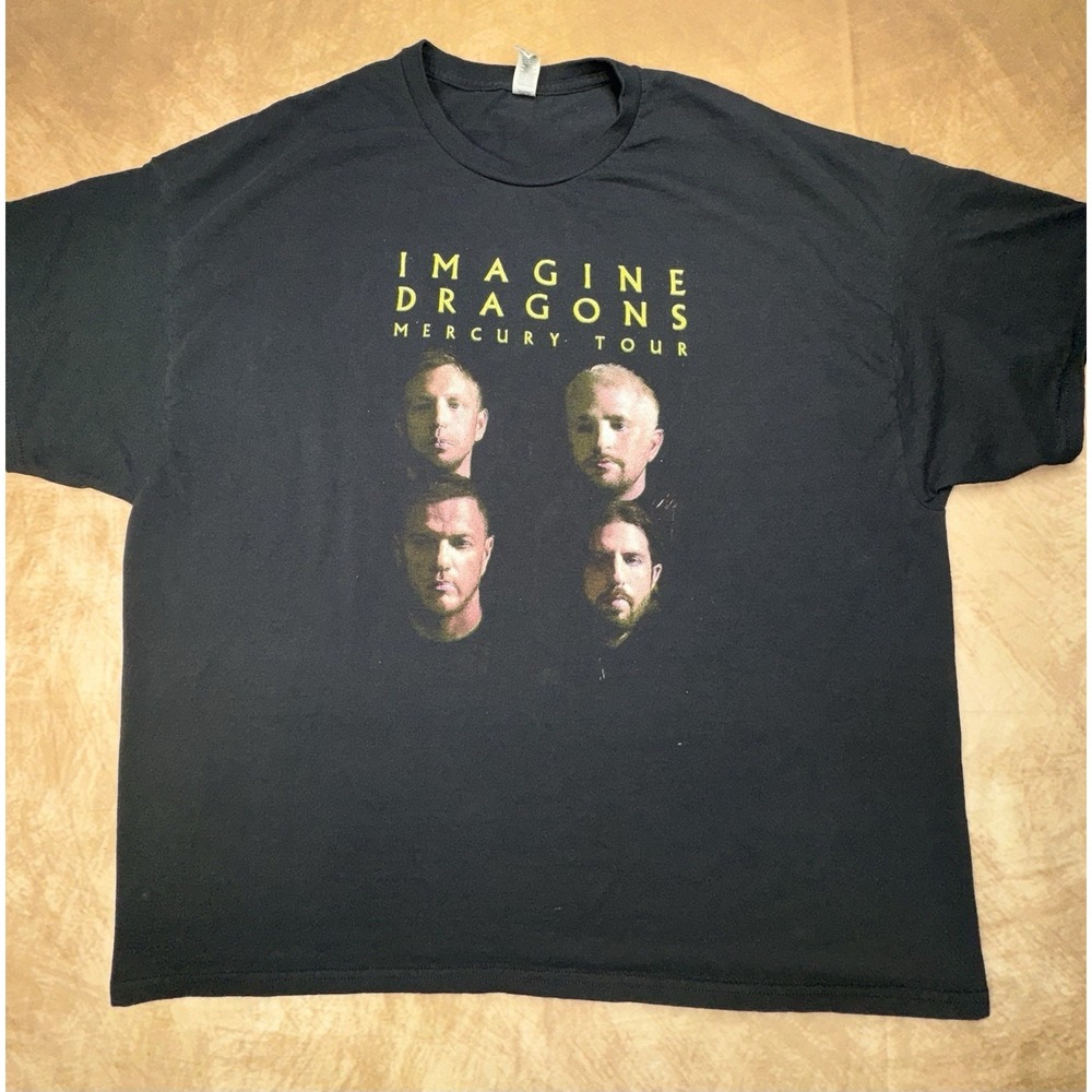 Imagine Dragons Mercury World Tour Black T Shirt 3XL Rock band